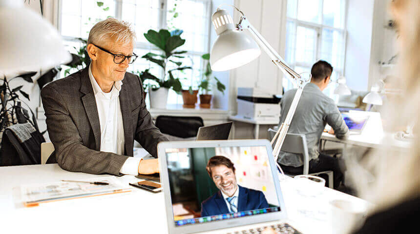 Meeting with partners online